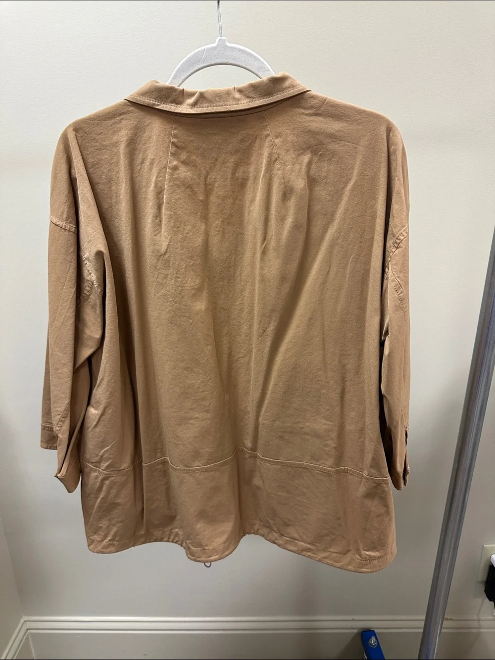 Lafayette 148 New York Tan Drawstring Utility Jacket